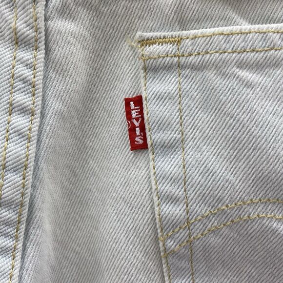 Levi’s Wedgie Straight High Rise Jeans Women 30x28 Blue Button Fly Preppy Denim - Picture 14 of 16